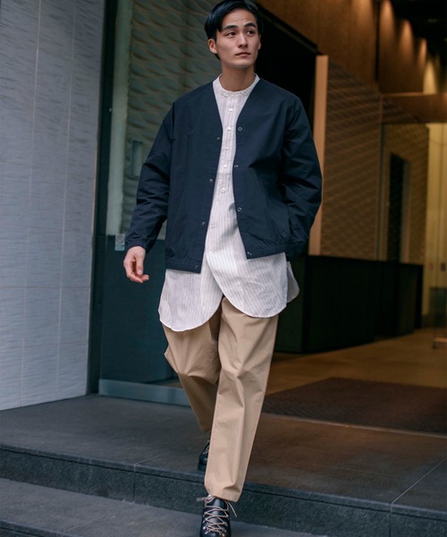 Vlas Blomme(ヴラスブラム)の「【Vlas Blomme×JOHNBULL】別注チュニックシャツ(シャツ/ブラウス・メンズ・ネイビー/ホワイト系その他・FREE)」の22枚目の写真