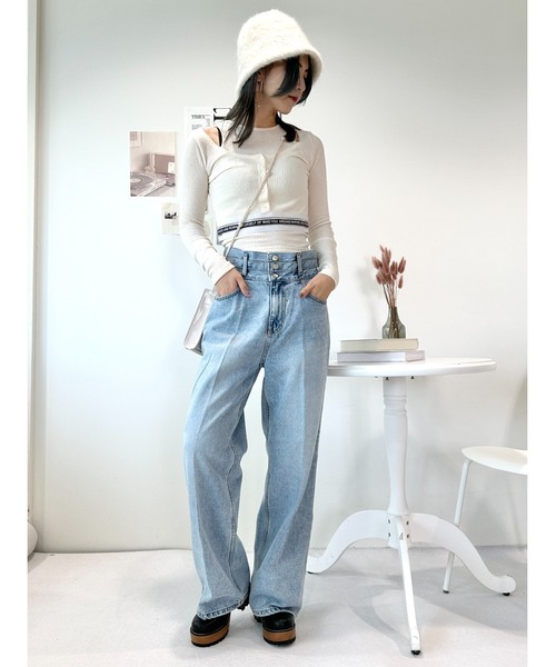 CECIL McBEE（セシルマクビー）の「ニットアンサンブル（ニット/セーター・レディース・ブラック/アイボリー・FREE）」の10枚目の写真