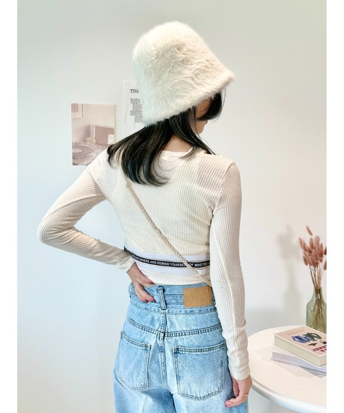 CECIL McBEE（セシルマクビー）の「ニットアンサンブル（ニット/セーター・レディース・ブラック/アイボリー・FREE）」の13枚目の写真