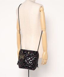 美品 ANNA SUI アナスイ ショルダーバッグ ニューガーデン ミント ANNA SUI】アナスイ ショルダーバッグ ニューガーデン ミント