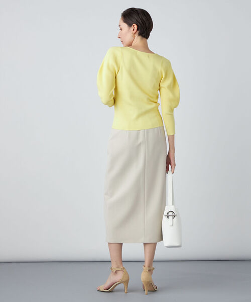 NOLLEY’S Sophi（ノーリーズソフィ）の「ハイスリットペンシルタイトスカート（スカート・レディース・ベビーピンク/ベージュ・36/38/34）」の5枚目の写真