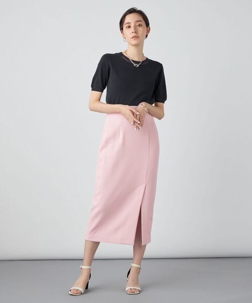 NOLLEY’S Sophi（ノーリーズソフィ）の「ハイスリットペンシルタイトスカート（スカート・レディース・ベビーピンク/ベージュ・36/38/34）」の14枚目の写真