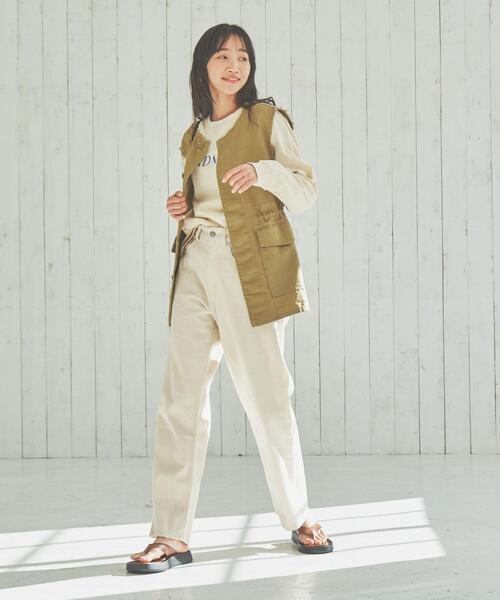 coen（コーエン）の「ミリタリージレ（ベスト・レディース・オフホワイト/ダークグレー/オリーブ・M/L）」の13枚目の写真