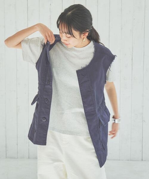 coen（コーエン）の「ミリタリージレ（ベスト・レディース・オフホワイト/ダークグレー/オリーブ・M/L）」の14枚目の写真