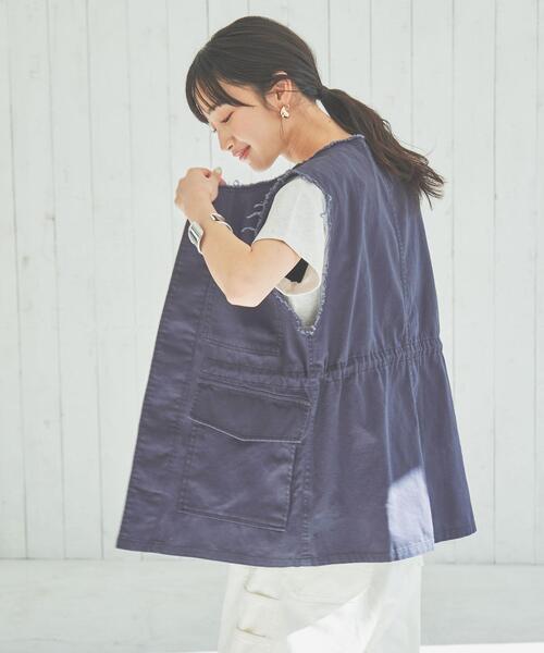 coen（コーエン）の「ミリタリージレ（ベスト・レディース・オフホワイト/ダークグレー/オリーブ・M/L）」の15枚目の写真