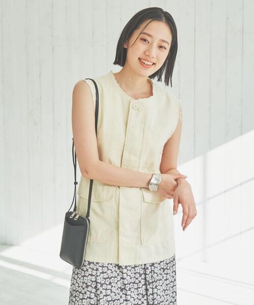 coen（コーエン）の「ミリタリージレ（ベスト・レディース・オフホワイト/ダークグレー/オリーブ・M/L）」の22枚目の写真