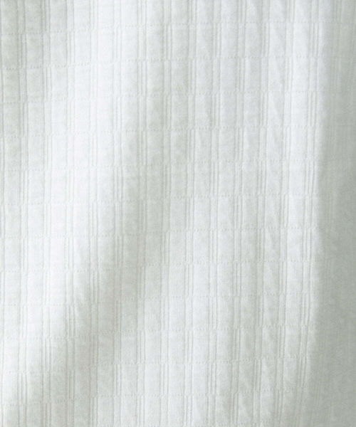 MICHEL KLEIN HOMME   （ミッシェルクランオム）の「【2023年モデル】《日本製》ブロック柄クルーネックカットソー（Tシャツ/カットソー・メンズ・パープル/ホワイト/ブラック・LARGE/MEDIUM/X-LARGE）」の7枚目の写真