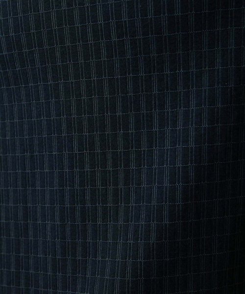 MICHEL KLEIN HOMME   （ミッシェルクランオム）の「【2023年モデル】《日本製》ブロック柄クルーネックカットソー（Tシャツ/カットソー・メンズ・パープル/ホワイト/ブラック・LARGE/MEDIUM/X-LARGE）」の14枚目の写真
