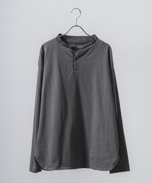 40/2CM天竺ヘンリーネックプルオーバー