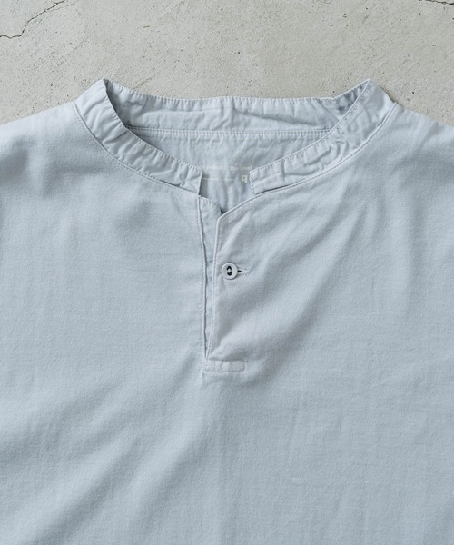 quadro(クオドロ)の「40/2CM天竺ヘンリーネックプルオーバー(Tシャツ/カットソー・メンズ・ダークネイビー/グレー/ブルーグレー/オフホワイト・MEDIUM/LARGE)」の22枚目の写真