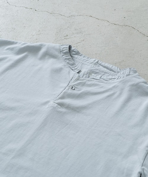 quadro(クオドロ)の「40/2CM天竺ヘンリーネックプルオーバー(Tシャツ/カットソー・メンズ・ダークネイビー/グレー/ブルーグレー/オフホワイト・MEDIUM/LARGE)」の21枚目の写真