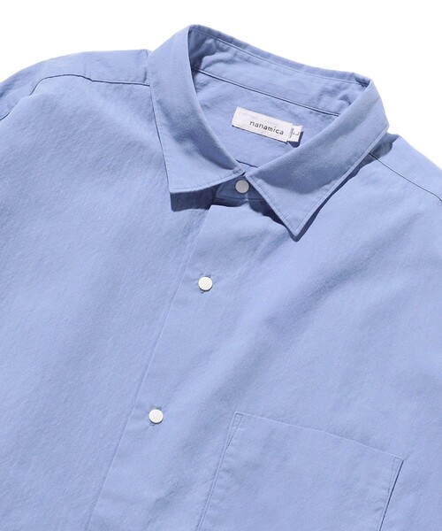 nanamica（ナナミカ）の「nanamica/ナナミカ Regular Collar Wind Shirt（シャツ/ブラウス・メンズ・ネイビー/オフホワイト/ブルー・LARGE/X-LARGE/MEDIUM）」の8枚目の写真