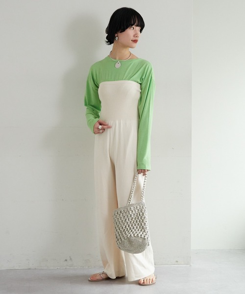 SHENERY（シーナリー）の「ルーズBIGロンTee（Tシャツ/カットソー・レディース・ブラック/グリーン/ホワイト・FREE）」の16枚目の写真