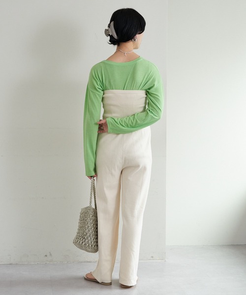 SHENERY（シーナリー）の「ルーズBIGロンTee（Tシャツ/カットソー・レディース・ブラック/グリーン/ホワイト・FREE）」の21枚目の写真