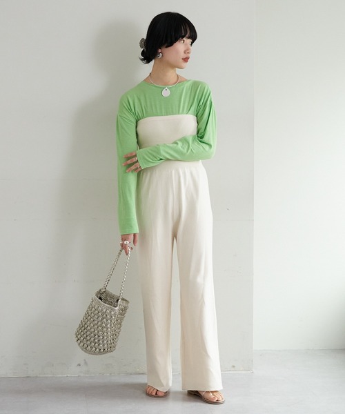 SHENERY（シーナリー）の「ルーズBIGロンTee（Tシャツ/カットソー・レディース・ブラック/グリーン/ホワイト・FREE）」の17枚目の写真