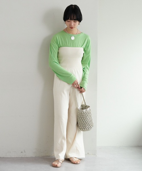 SHENERY（シーナリー）の「ルーズBIGロンTee（Tシャツ/カットソー・レディース・ブラック/グリーン/ホワイト・FREE）」の18枚目の写真