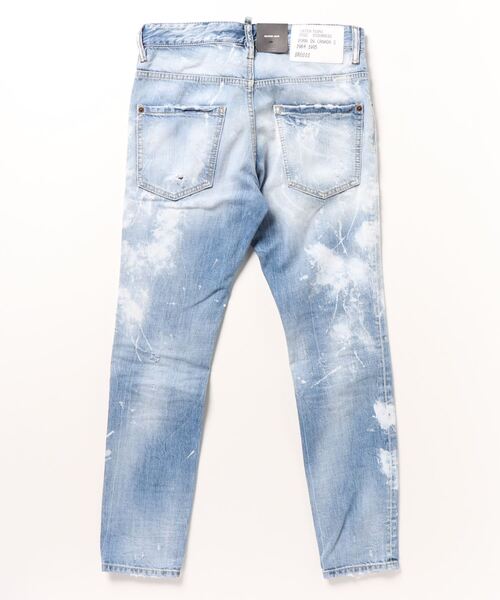 DSQUARED2（ディースクエアード）の「PANTS 5 POCKETS /SKATER JEAN /LIGHT WHITE PAINT WASH /0221（デニムパンツ・メンズ・インディゴブルー・44/42/46/48/52/50）」の2枚目の写真