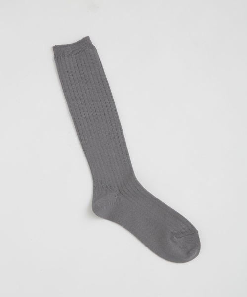 NANO universe(ナノユニバース)の「LB.03/リブソックス(ソックス/靴下・レディース・グレー/オフホワイト/クリーム・FREE)」の9枚目の写真
