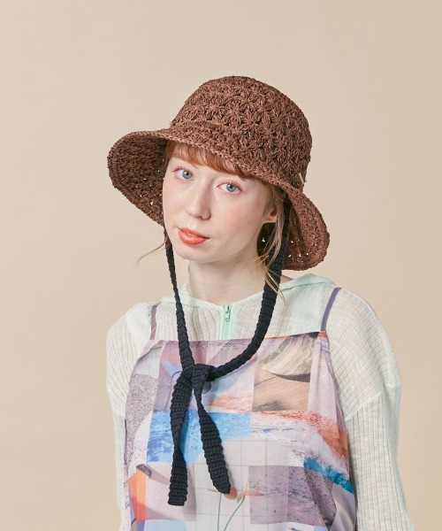 kaorinomori(カオリノモリ)の「kaorinomori ローハット(ハット・レディース・ブラウン/ベージュ・M/57.5cm)」の3枚目の写真