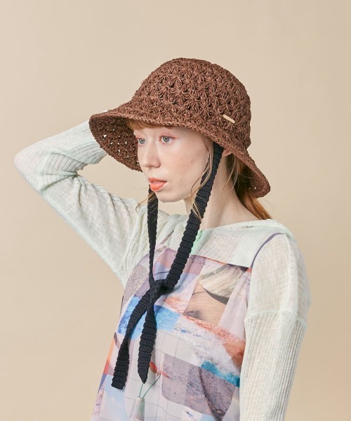 kaorinomori(カオリノモリ)の「kaorinomori ローハット(ハット・レディース・ブラウン/ベージュ・M/57.5cm)」の4枚目の写真