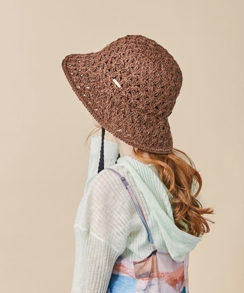 kaorinomori(カオリノモリ)の「kaorinomori ローハット(ハット・レディース・ブラウン/ベージュ・M/57.5cm)」の5枚目の写真