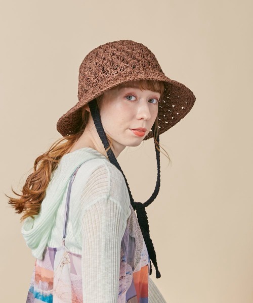 kaorinomori(カオリノモリ)の「kaorinomori ローハット(ハット・レディース・ブラウン/ベージュ・M/57.5cm)」の7枚目の写真