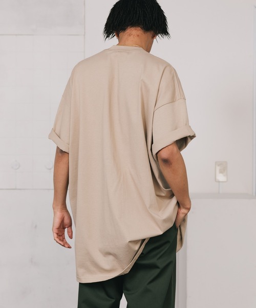PRO CLUB （プロクラブ）の「▲Pro Club/プロクラブ 6.5oz S/S Crew Neck T-Shirt オーバーサイズ 無地 クルーネック 半袖Tシャツ ヘビーウェイトTシャツ（Tシャツ/カットソー・メンズ・オリーブ/サンドベージュ/ホワイト/ブラック/ライム/ミント・2XL/XL/3XL）」の15枚目の写真