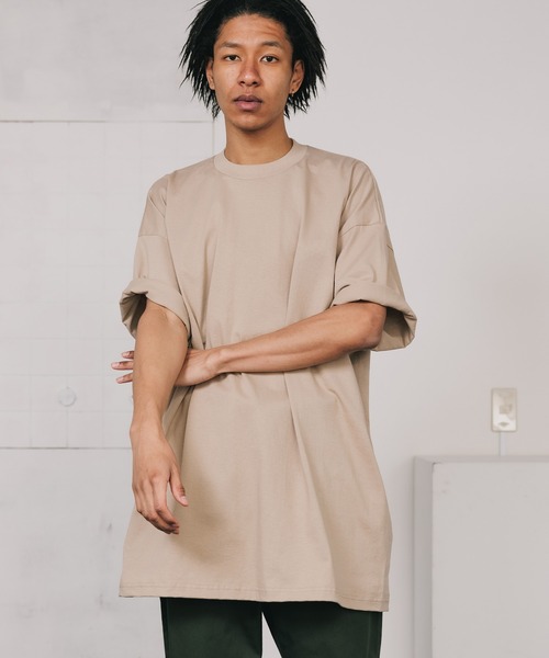 PRO CLUB （プロクラブ）の「▲Pro Club/プロクラブ 6.5oz S/S Crew Neck T-Shirt オーバーサイズ 無地 クルーネック 半袖Tシャツ ヘビーウェイトTシャツ（Tシャツ/カットソー・メンズ・オリーブ/サンドベージュ/ホワイト/ブラック/ライム/ミント・2XL/XL/3XL）」の16枚目の写真