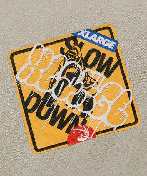 XLARGE（エクストララージ）の「SLOW DOWN S/S TEE（Tシャツ/カットソー・メンズ・ブラック/ベージュ/ホワイト・S/XL/L/M）」の8枚目の写真