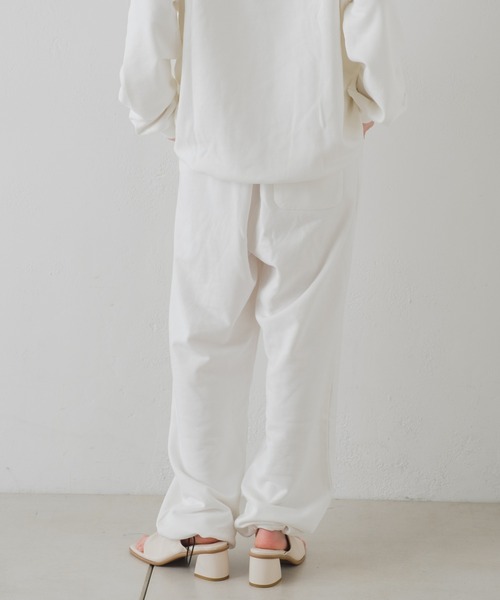 Kastane（カスタネ）の「【DISCUS別注】スウェットパンツ（スウェットパンツ・レディース・オフホワイト/イエロー・1/2）」の9枚目の写真