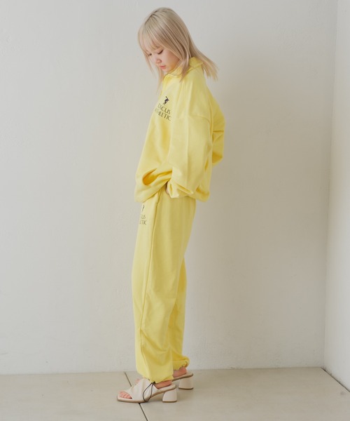 Kastane（カスタネ）の「【DISCUS別注】スウェットパンツ（スウェットパンツ・レディース・オフホワイト/イエロー・1/2）」の19枚目の写真