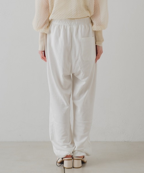 Kastane（カスタネ）の「【DISCUS別注】スウェットパンツ（スウェットパンツ・レディース・オフホワイト/イエロー・1/2）」の16枚目の写真