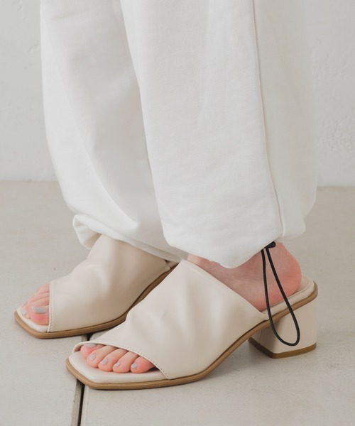 Kastane（カスタネ）の「【DISCUS別注】スウェットパンツ（スウェットパンツ・レディース・オフホワイト/イエロー・1/2）」の12枚目の写真