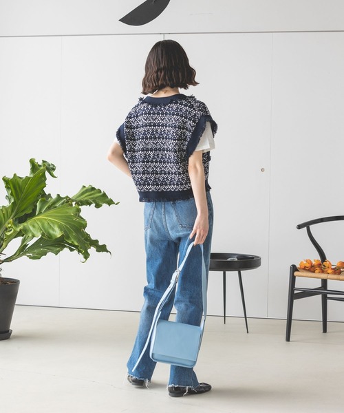 eL（エル）の「【eL】Knit Compact Gilet/193556（ベスト・レディース・ホワイト系その他/グリーン系その他/ネイビー系/ブラック系その他・FREE）」の17枚目の写真