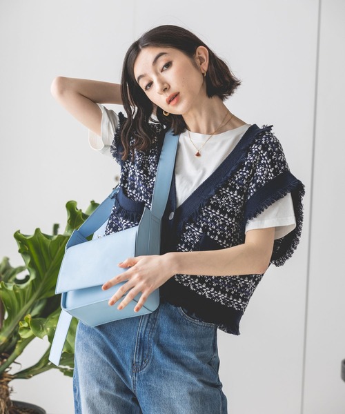 eL（エル）の「【eL】Knit Compact Gilet/193556（ベスト・レディース・ホワイト系その他/グリーン系その他/ネイビー系/ブラック系その他・FREE）」の18枚目の写真