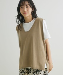 SET カットプルオーバー+ニットベスト