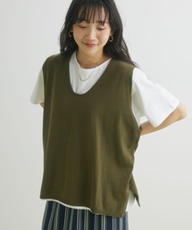 SET カットプルオーバー+ニットベスト