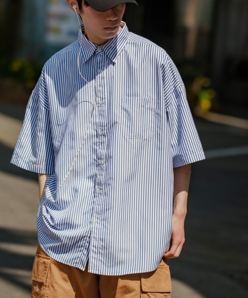 N/L 半袖ストライプTシャツ サタデーTシャツ、クルーネック ストライプ 半袖 米国フィット
