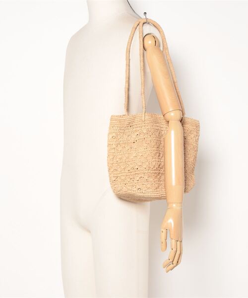 KATHARINE ROSS（キャサリンロス）の「【KATHARINE ROSS】IVAHONA LOTUS VIKO トートバッグ（かごバッグ・レディース・ライトブラウン/アイボリー・MEDIUM）」の20枚目の写真
