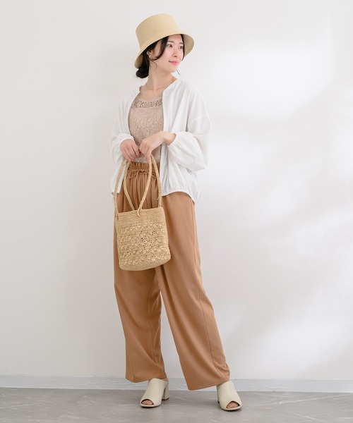 KATHARINE ROSS（キャサリンロス）の「【KATHARINE ROSS】IVAHONA LOTUS VIKO トートバッグ（かごバッグ・レディース・ライトブラウン/アイボリー・MEDIUM）」の3枚目の写真