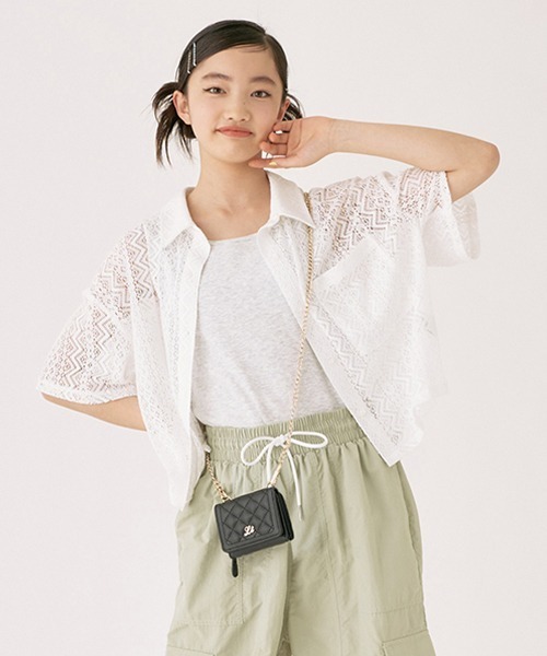 LOVETOXIC（ラブトキシック）の「レースシャツインナーSET（シャツ