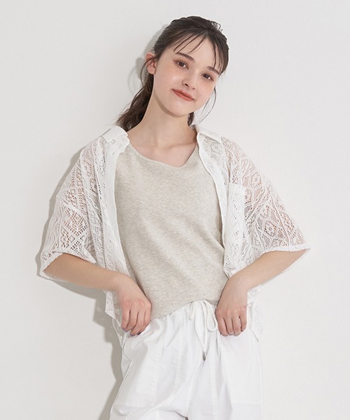 LOVETOXIC(ラブトキシック)の「レースシャツインナーSET(シャツ/ブラウス・キッズ・オフホワイト/ホワイト・S/M/L)」の19枚目の写真