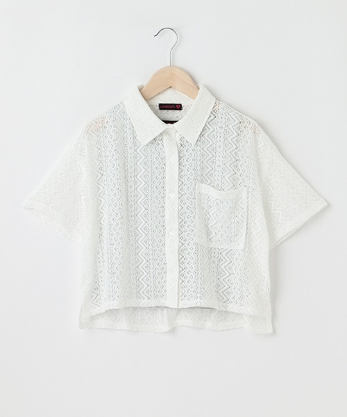 LOVETOXIC(ラブトキシック)の「レースシャツインナーSET(シャツ/ブラウス・キッズ・オフホワイト/ホワイト・S/M/L)」の5枚目の写真