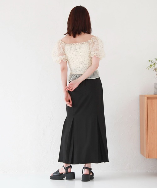 archives（アルシーヴ）の「ドロストシャーリンングフロッキーブラウス（シャツ/ブラウス・レディース・アイボリー/ブラック/グレー・MEDIUM）」の11枚目の写真