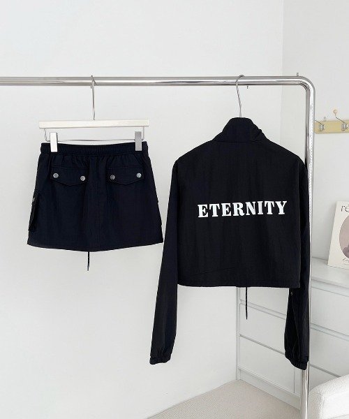 SHEENA（シーナ）の「セットアップ【バックロゴブルゾン×ミニスカートSET】（セットアップ・レディース・ブラック・M）」の12枚目の写真