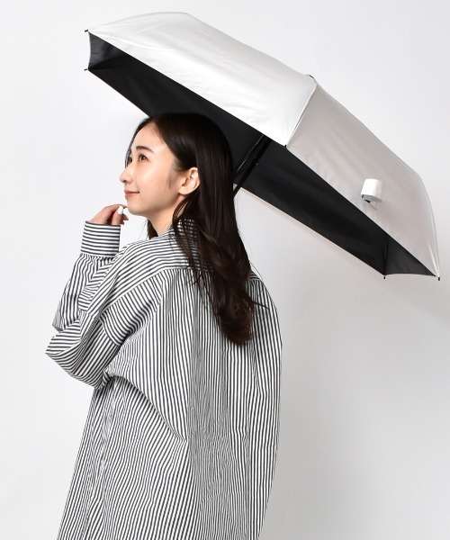 Waterfront(ウォーターフロント)の「【販売終了】全天候対応 折りたたみ傘 55(折りたたみ傘・メンズ・ホワイト/ブラック/ラベンダー/グリーン・FREE)」の2枚目の写真