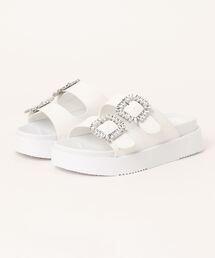 Realta | Realta(レアルタ)ビジューダブルベルトサンダル(サンダル)