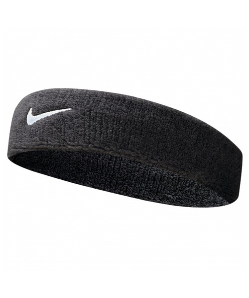NIKE（ナイキ）の「NIKE/ナイキ ヘッドバンド スウッシュ ロゴ パイル BN2091（ヘアバンド・メンズ・ホワイト×ブラック/ブラック×ホワイト・FREE）」の2枚目の写真