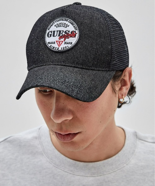 Guess(ゲス)の「GUESS Originals Denim Trucker Hat(キャップ・メンズ・ブラック・ONE SIZE)」の6枚目の写真
