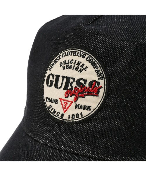 Guess(ゲス)の「GUESS Originals Denim Trucker Hat(キャップ・メンズ・ブラック・ONE SIZE)」の3枚目の写真